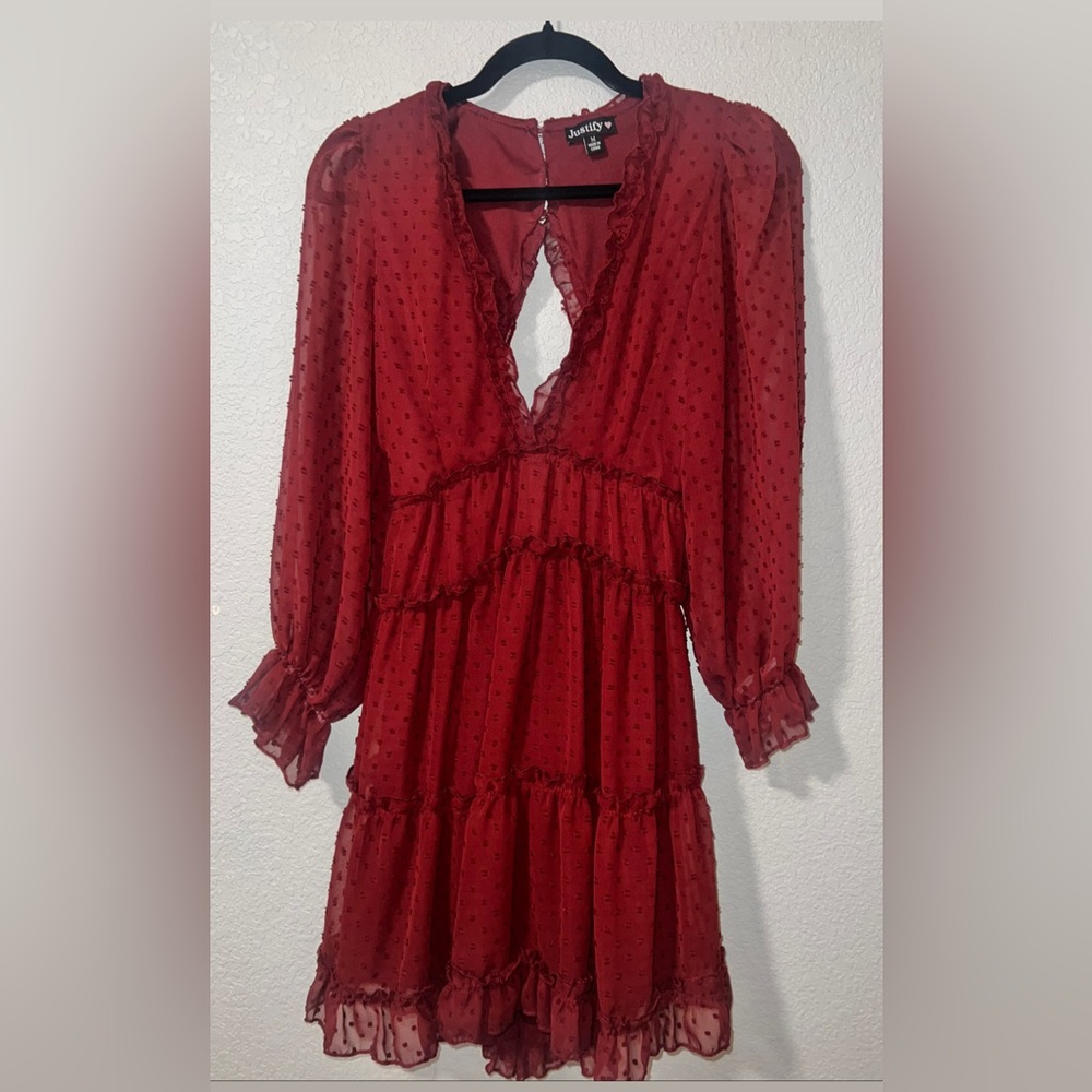 Women’s red dress